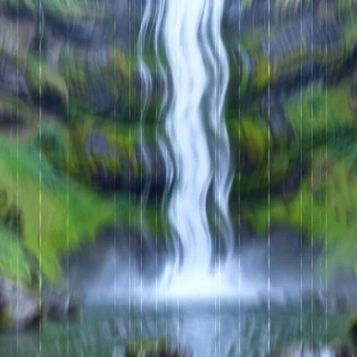 Waterfall Illusion Effect applied to the same source image