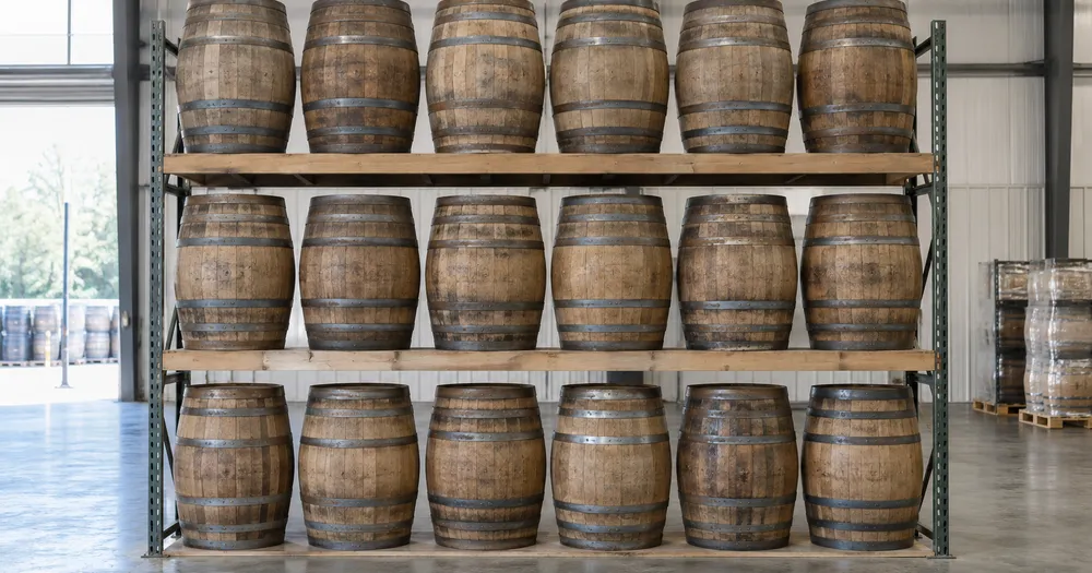 Count barrels in a store from a photo — count barrels in a rack from a photo with marked results