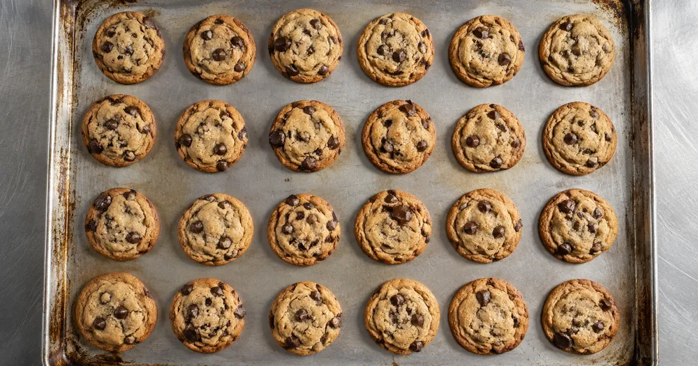 Count cookies on a baking tray from a photo — count cookies in a tray from a photo with marked results