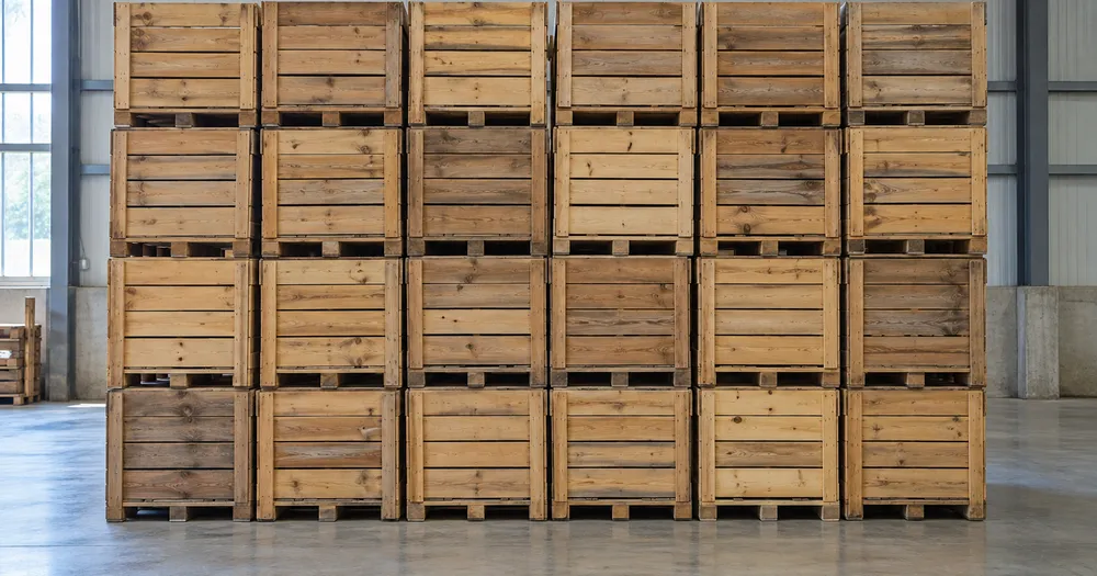 Crate Counter — Count crates on a pallet from a photo — crate counter to count crates in a stack from a photo