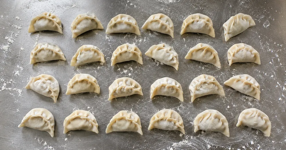 Count dumplings on a tray from a photo — count dumplings in a tray from a photo with marked results