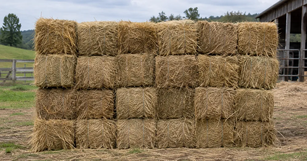 Count hay bales in a stack from a photo — count hay bales in a stack from a photo with marked results