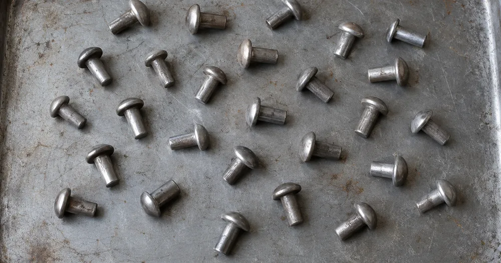 Count rivets in a tray from a photo — count rivets in a tray from a photo with marked results