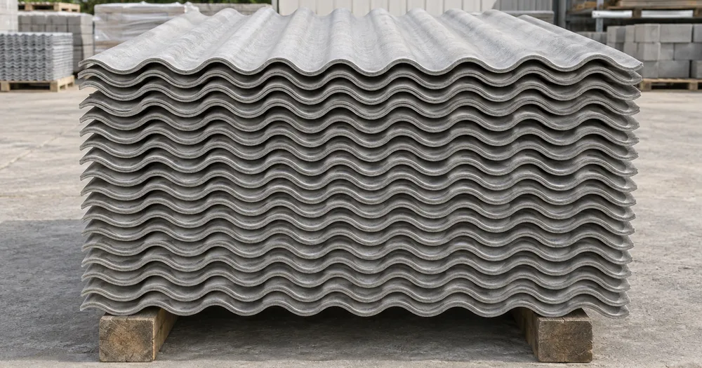 Count roofing sheets on a pallet from a photo — count roofing sheets in a stack from a photo with marked results