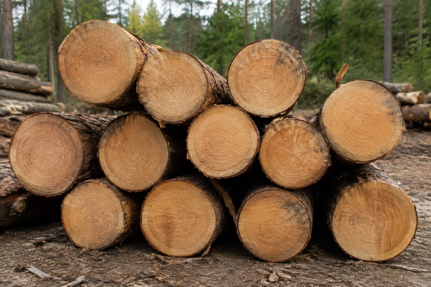 Compter les bûches dans une photo — Journal AI et compteur de bois