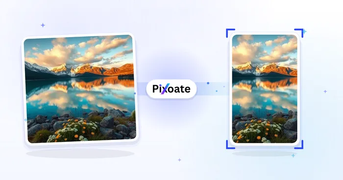 Landscape to Portrait — Demo — Choose the framing and let Pixoate refit your photo. Preview before downloading.