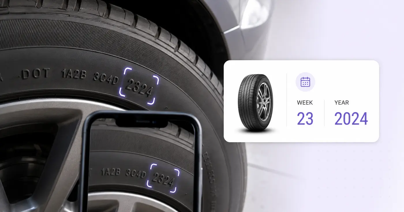 Tire DOT Code Scanner — Read the TIN and Manufacture Date