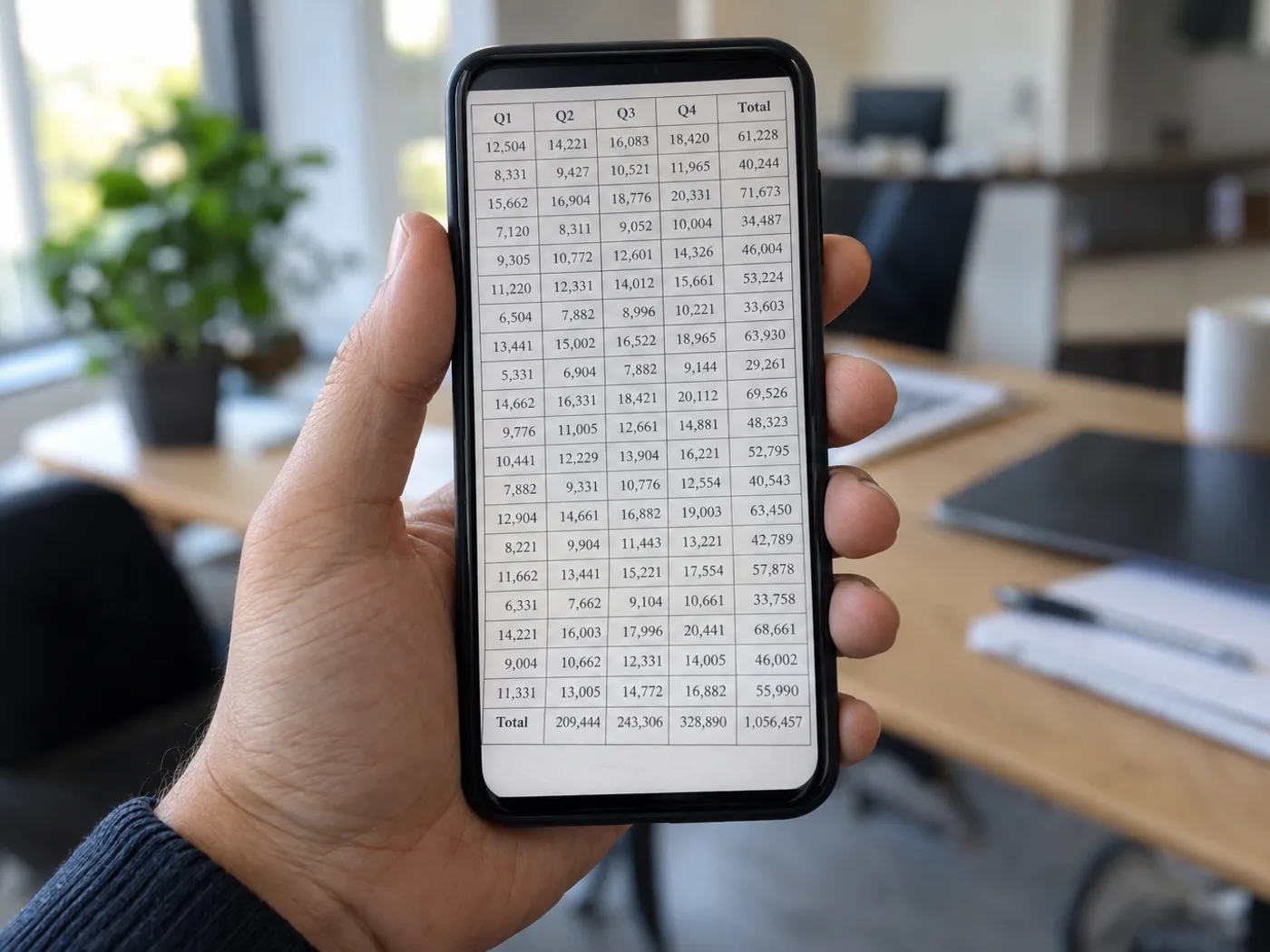 JPG to Excel — Extract Photo Tables into XLSX — convert JPG or JPEG table photos to an editable Excel file — Before