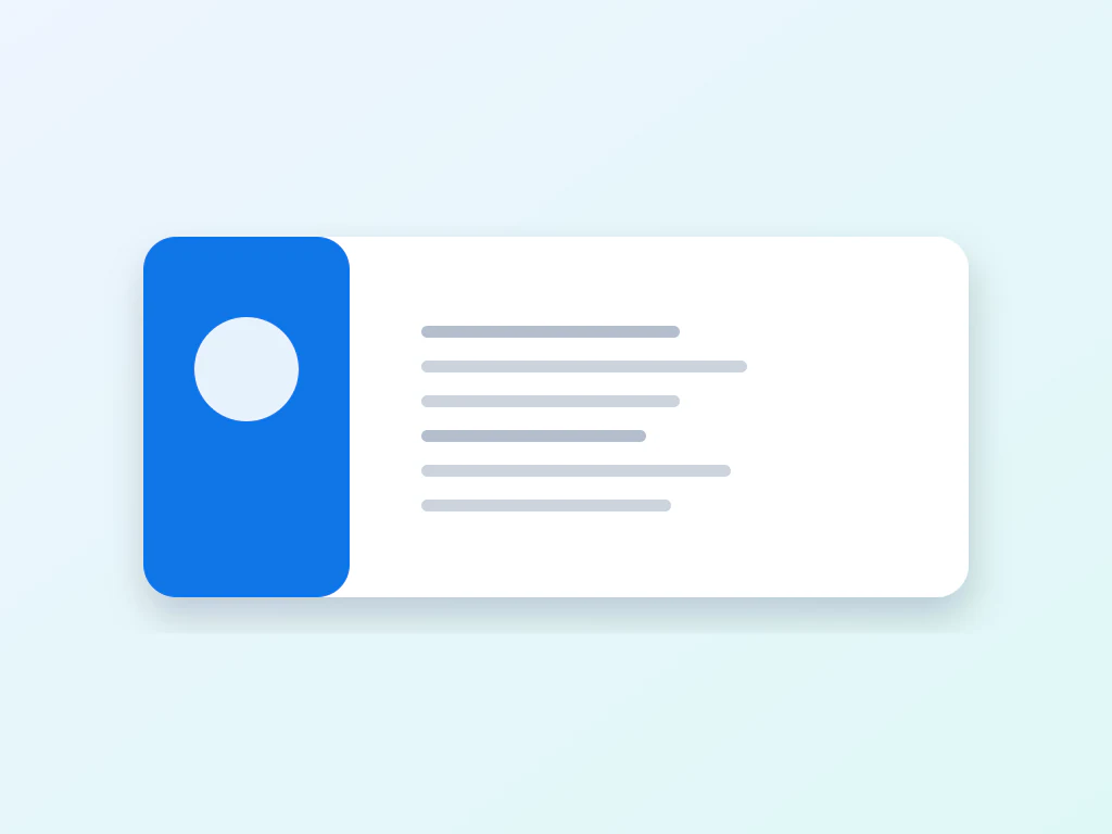 Illustration: Contact details arranged into a business card.