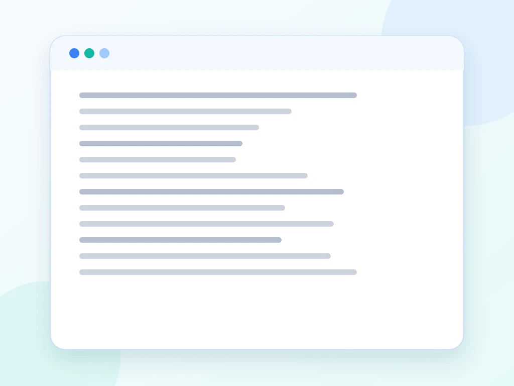 Illustration: Generated placeholder paragraphs for a page layout.