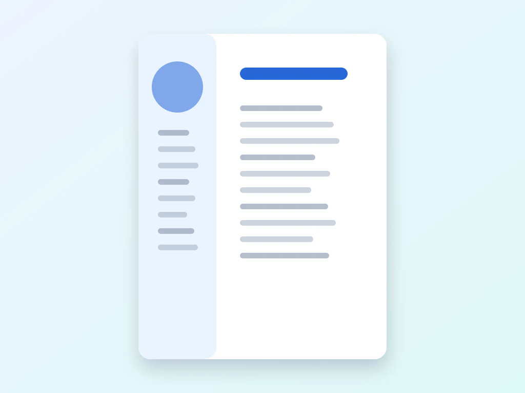 Illustration: Resume details arranged into a formatted resume.