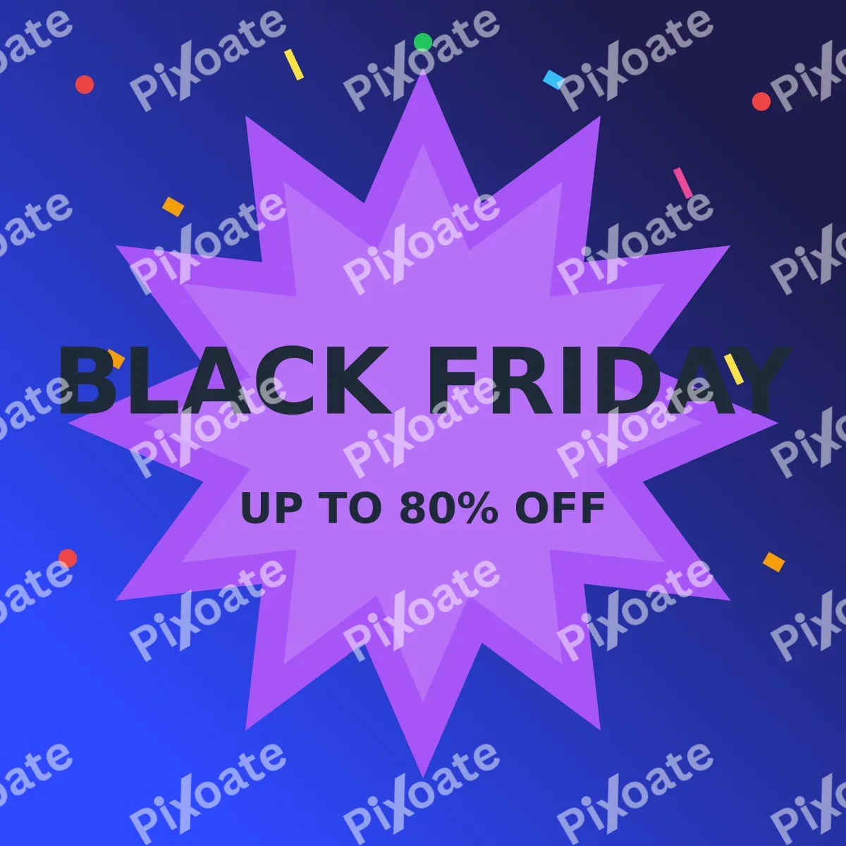 Black Friday Black Friday — editable blue advertisement template, instagram post