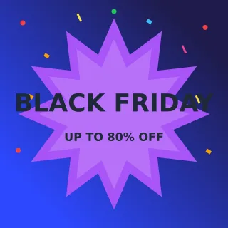 Black Friday Black Friday — editable blue advertisement template, instagram post