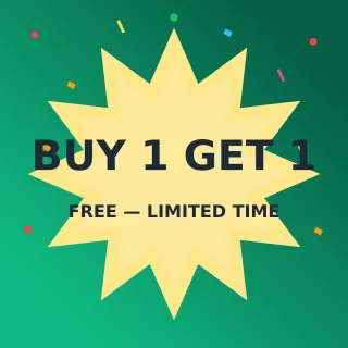 Buy 1 Get 1 Buy 1 Get 1 — editable green advertisement template, instagram post