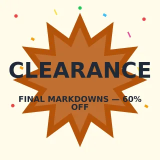 Clearance Clearance — editable white advertisement template, instagram post