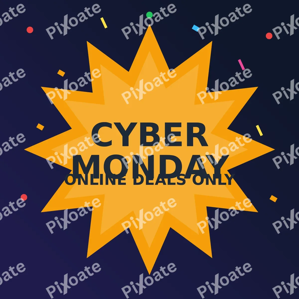 Cyber Monday Cyber Monday — editable blue advertisement template, instagram post