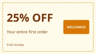 Discount Code — editable white advertisement template, youtube thumbnail