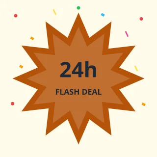 Flash Deal — editable white advertisement template, instagram post