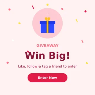 Giveaway Giveaway — editable white advertisement template, instagram post