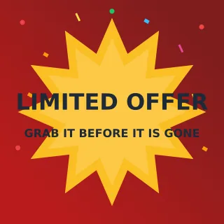 Limited Offer Limited Offer — editable red advertisement template, instagram post