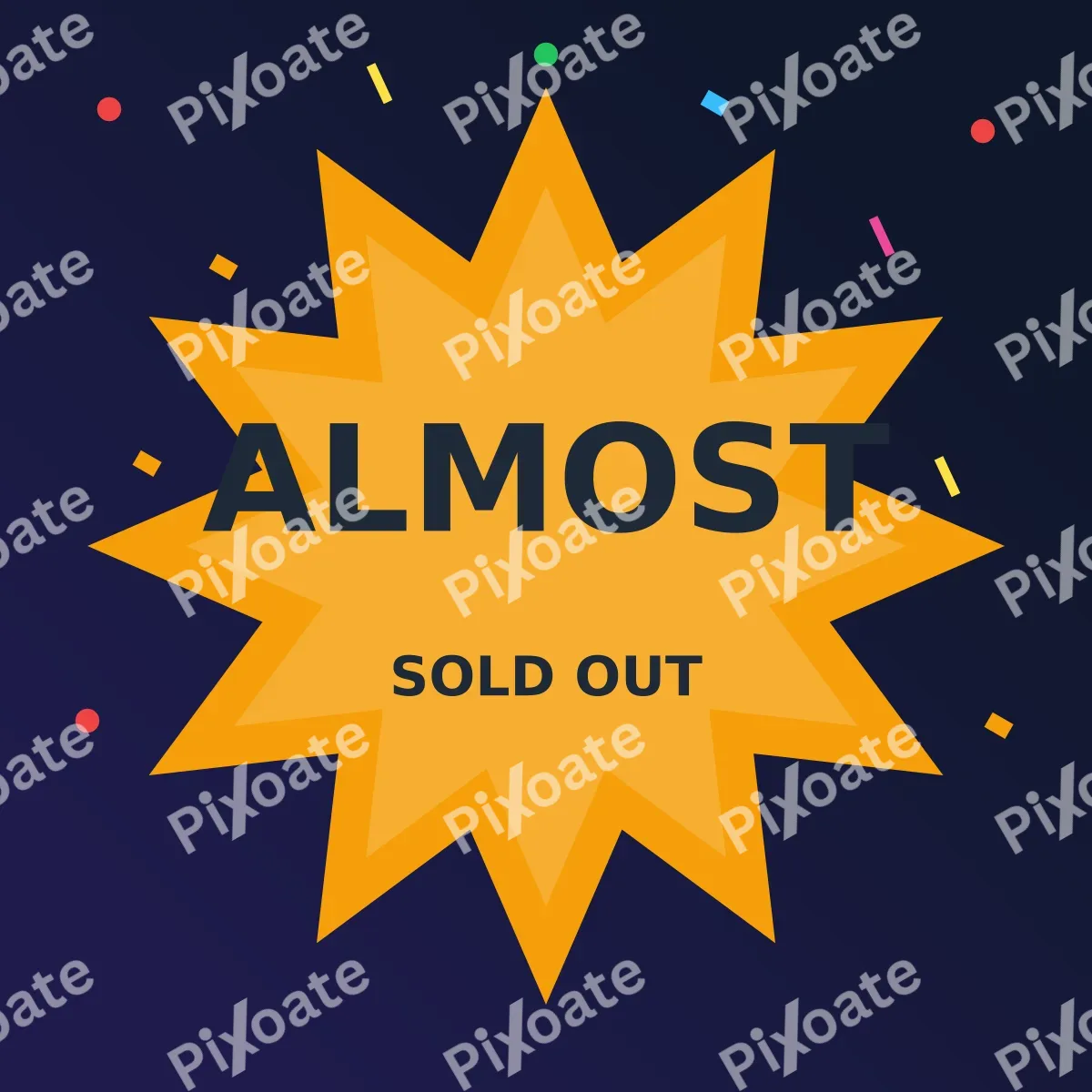 Limited Stock — editable blue advertisement template, instagram post