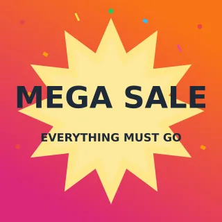 Mega Sale Mega Sale — editable pink advertisement template, instagram post