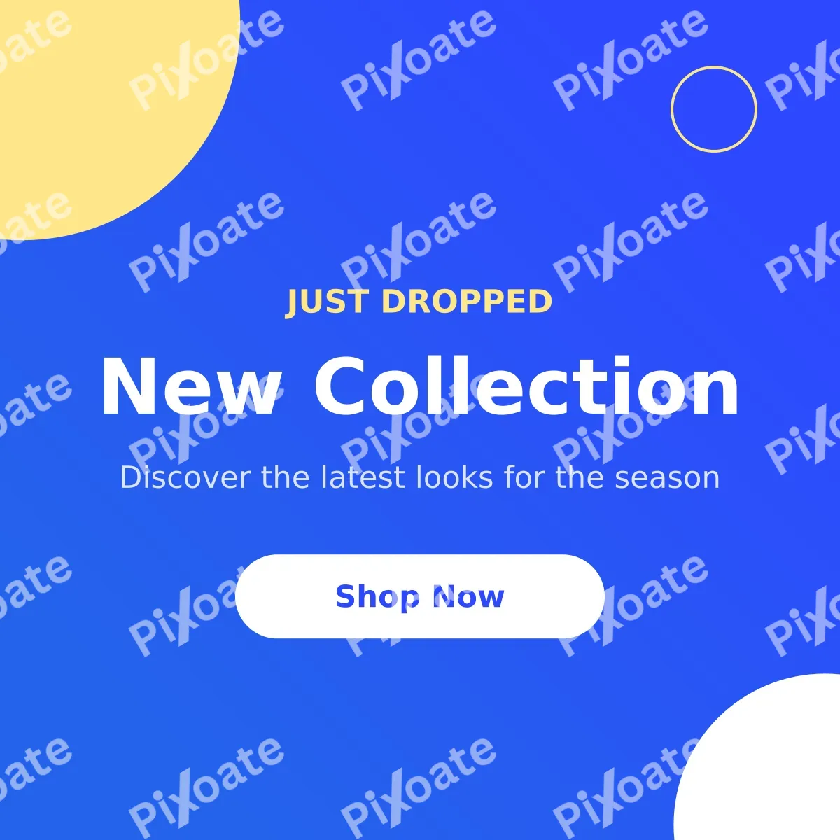 New Collection New Collection — editable blue advertisement template, instagram post