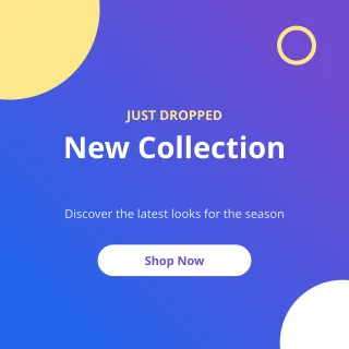 New Collection — editable purple advertisement template, instagram post