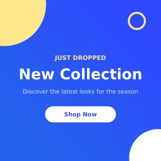 New Collection New Collection — editable blue advertisement template, instagram post