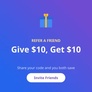 Referral — editable purple advertisement template, instagram post