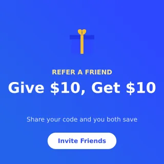 Referral Referral — editable blue advertisement template, instagram post