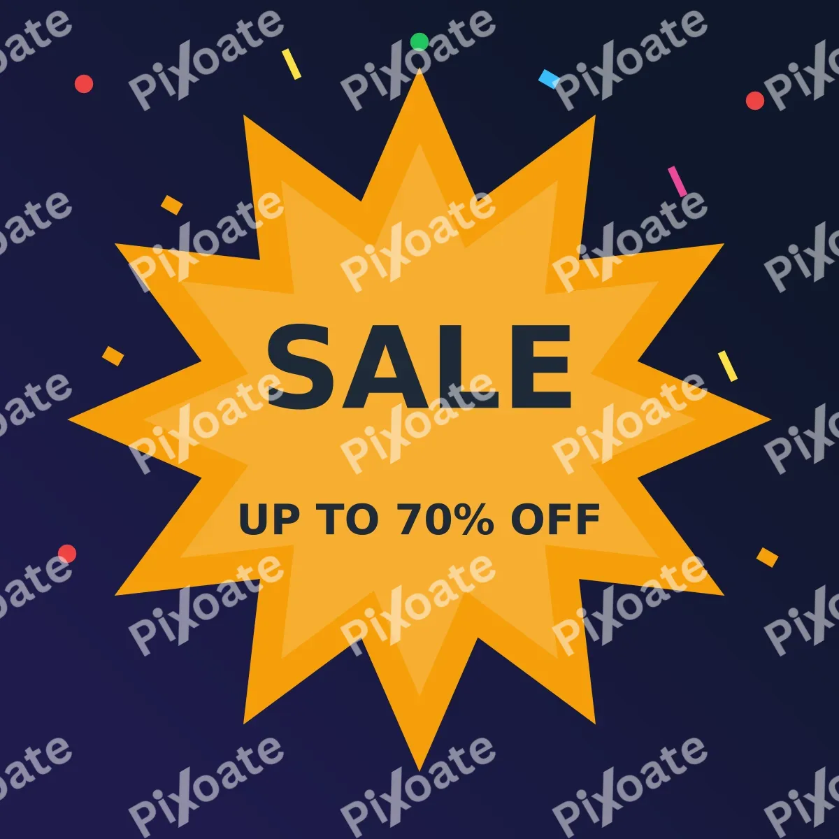 Sale Ad Sale Ad — editable blue advertisement template, instagram post
