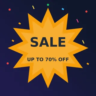 Sale Ad Sale Ad — editable blue advertisement template, instagram post