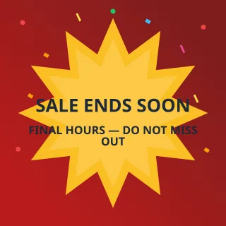 Sale Ends Soon — editable red advertisement template, instagram post