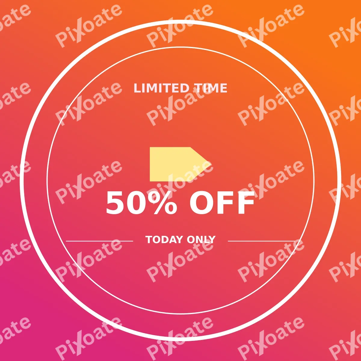 Sale Stamp Sale Stamp — editable pink advertisement template, instagram post