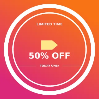 Sale Stamp Sale Stamp — editable pink advertisement template, instagram post