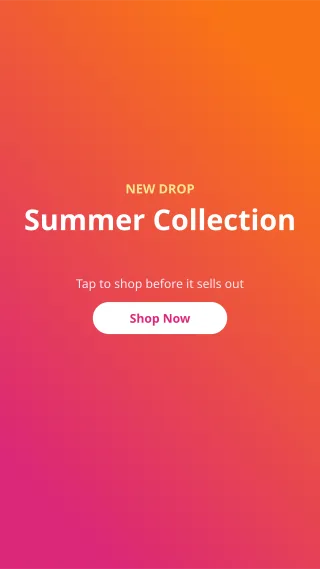 Story Ad — editable pink advertisement template, story / reel