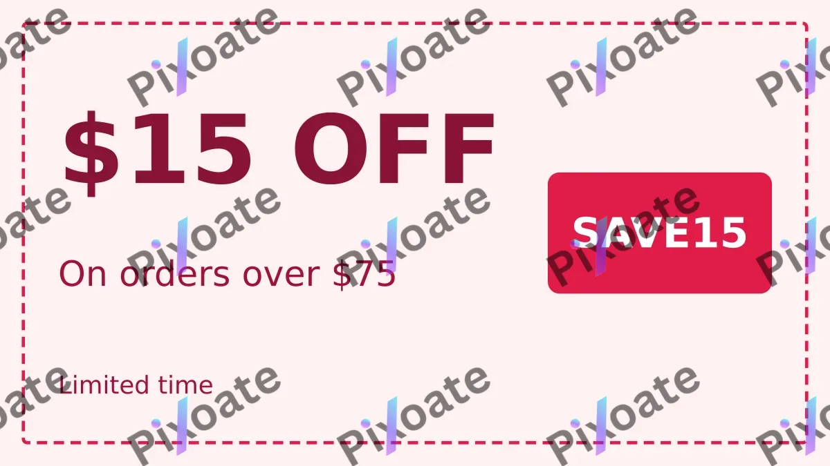 Voucher Voucher — editable white advertisement template, youtube thumbnail