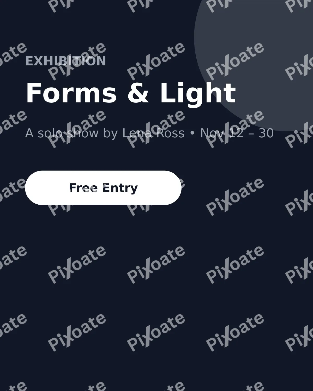 Art Exhibition Art Exhibition — editable blue creator template, instagram portrait