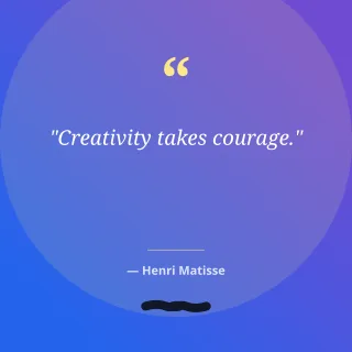Creative Quote — editable purple creator template, instagram post