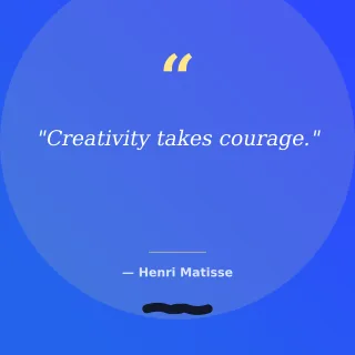 Creative Quote — editable blue creator template, instagram post