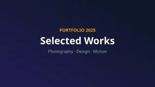 Portfolio Cover — editable blue creator template, youtube thumbnail
