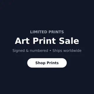 Print Sale — editable blue creator template, instagram post