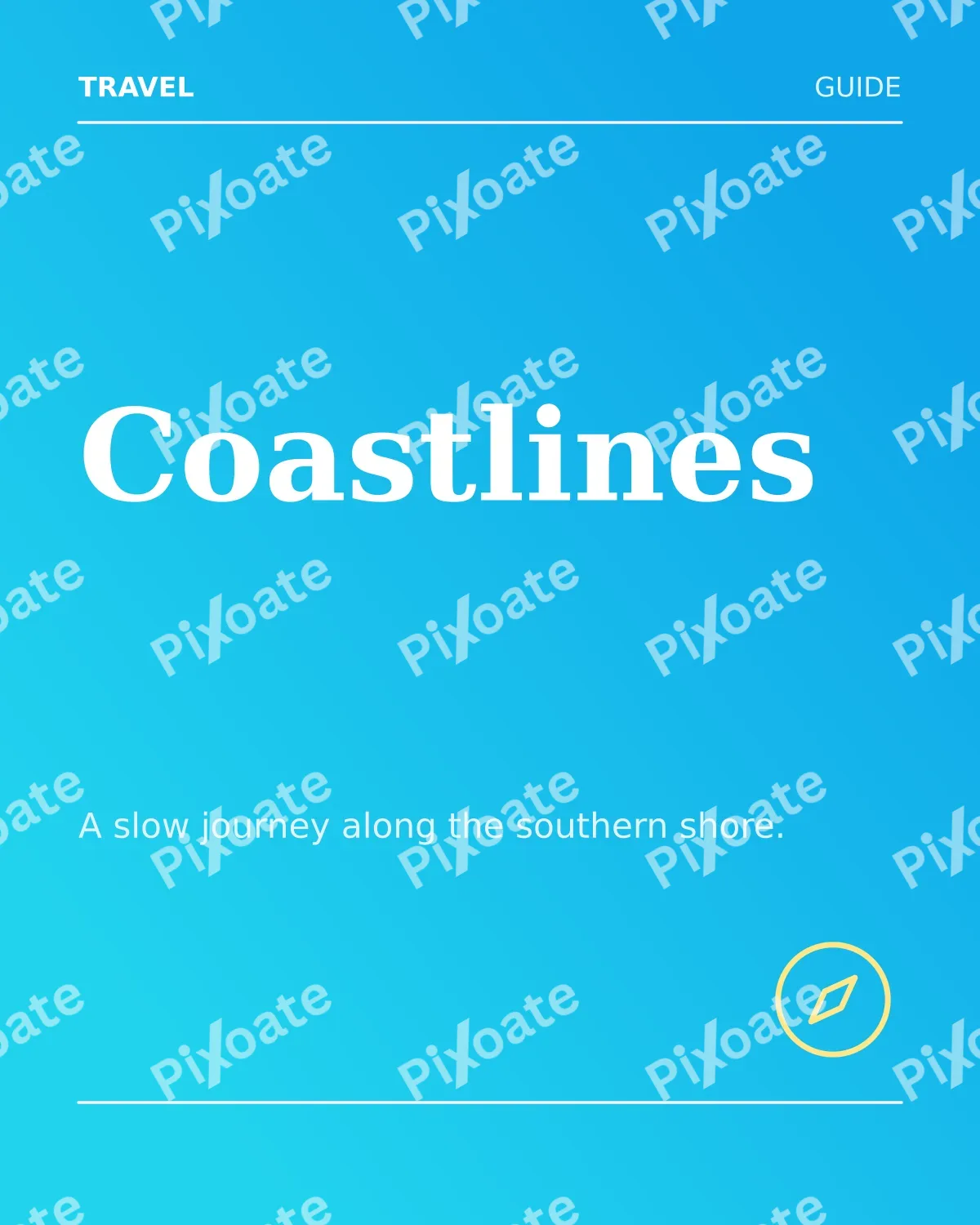 Travel Feature — editable blue creator template, instagram portrait