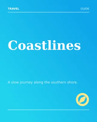 Travel Feature — editable blue creator template, instagram portrait