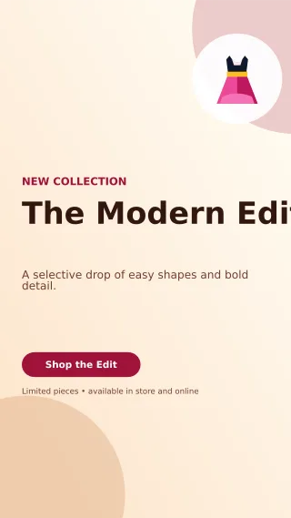 Aurora Fashion Boutique Story — editable white beauty and fashion template, story / reel
