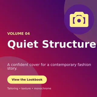 Aurora Fashion Lookbook Square Post — editable purple beauty and fashion template, instagram post