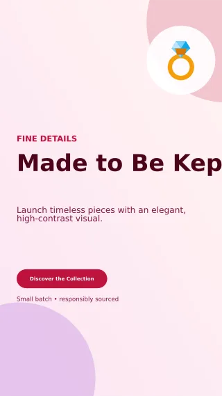 Aurora Jewelry Collection Story — editable white beauty and fashion template, story / reel