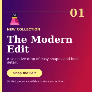 Editorial Fashion Boutique Square Post — editable purple beauty and fashion template, instagram post