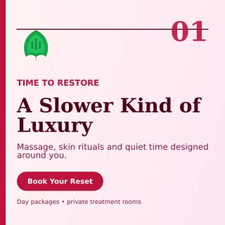 Editorial Spa Retreat Square Post — editable white beauty and fashion template, instagram post